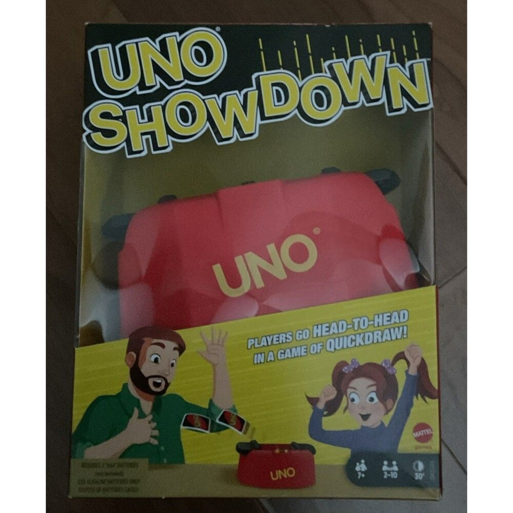 Uno Showdown Matching Interactive Quickdraw Card Game Family Fun Mattel